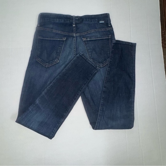 Mother High Waisted Looker Skinny Jeans Women’s Size 28 Dark Wash Clean Sweep US - Picture 4 of 10